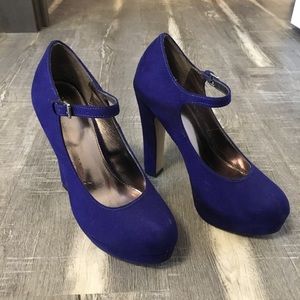 Blue Suede Heels